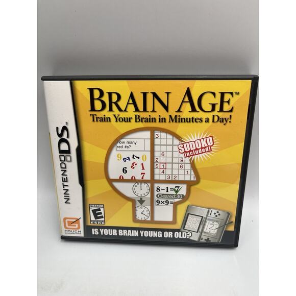 Brain Age Nintendo DS - Complete CIB - Picture 1 of 5